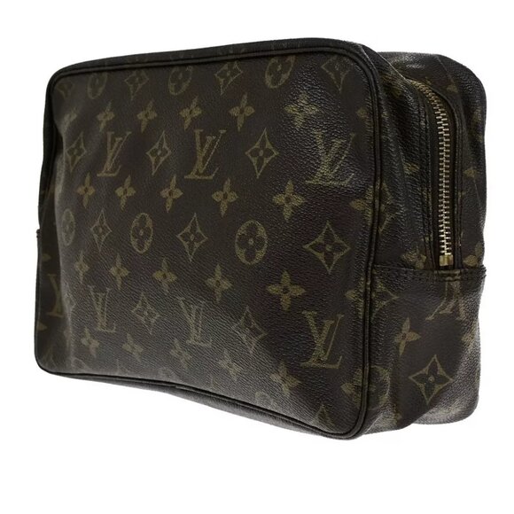 LOUIS VUITTON Trousse Toilette 28 Clutch Hand Bag Monogram Brown - Picture 4 of 16